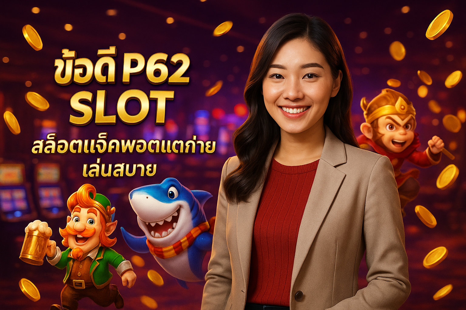 ข้อดี P62 SLOT สล็อตแจ็คพอตแตกง่าย เล่นสบาย
