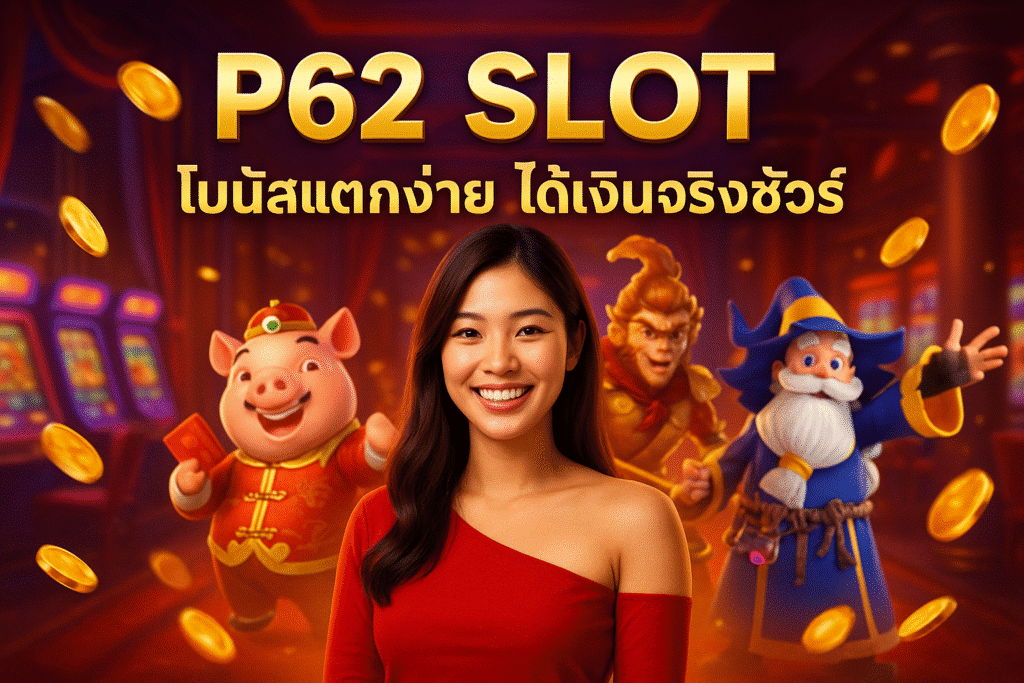 P62 SLOT โบนัสแตกง่าย ได้เงินจริงชัวร์
